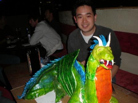 Jeff's birthday dragon cake